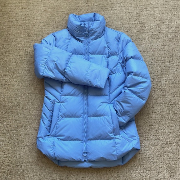 Athleta Downtown Blue Puffer Jacket Small - Picture 4 of 7